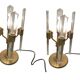 Italian Brass Crystal Table Lamps 1970’s