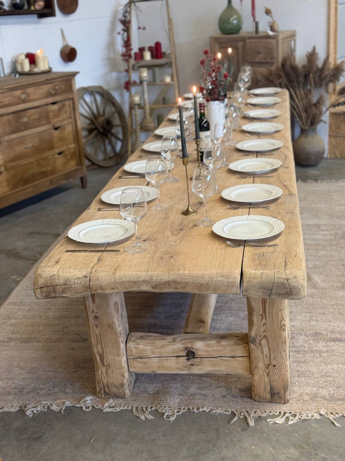 Very large renovated farmhouse table