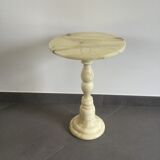 Alabaster pedestal table