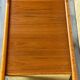 60s 70s teak table side table newspaper stand Danish Design Denmark