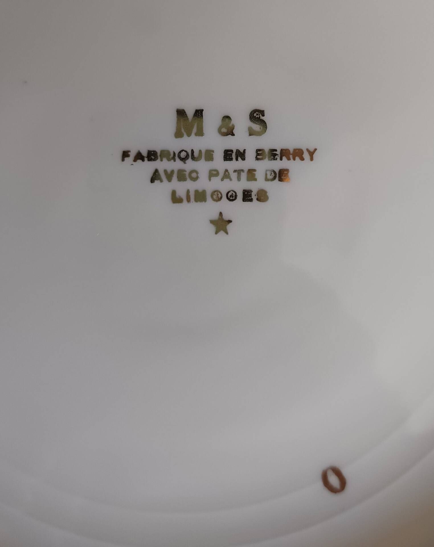 M&S Berry Limoges table service 1950