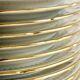 12 Limoges porcelain dessert plates, gold decoration.