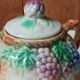 Antique teapot in slip