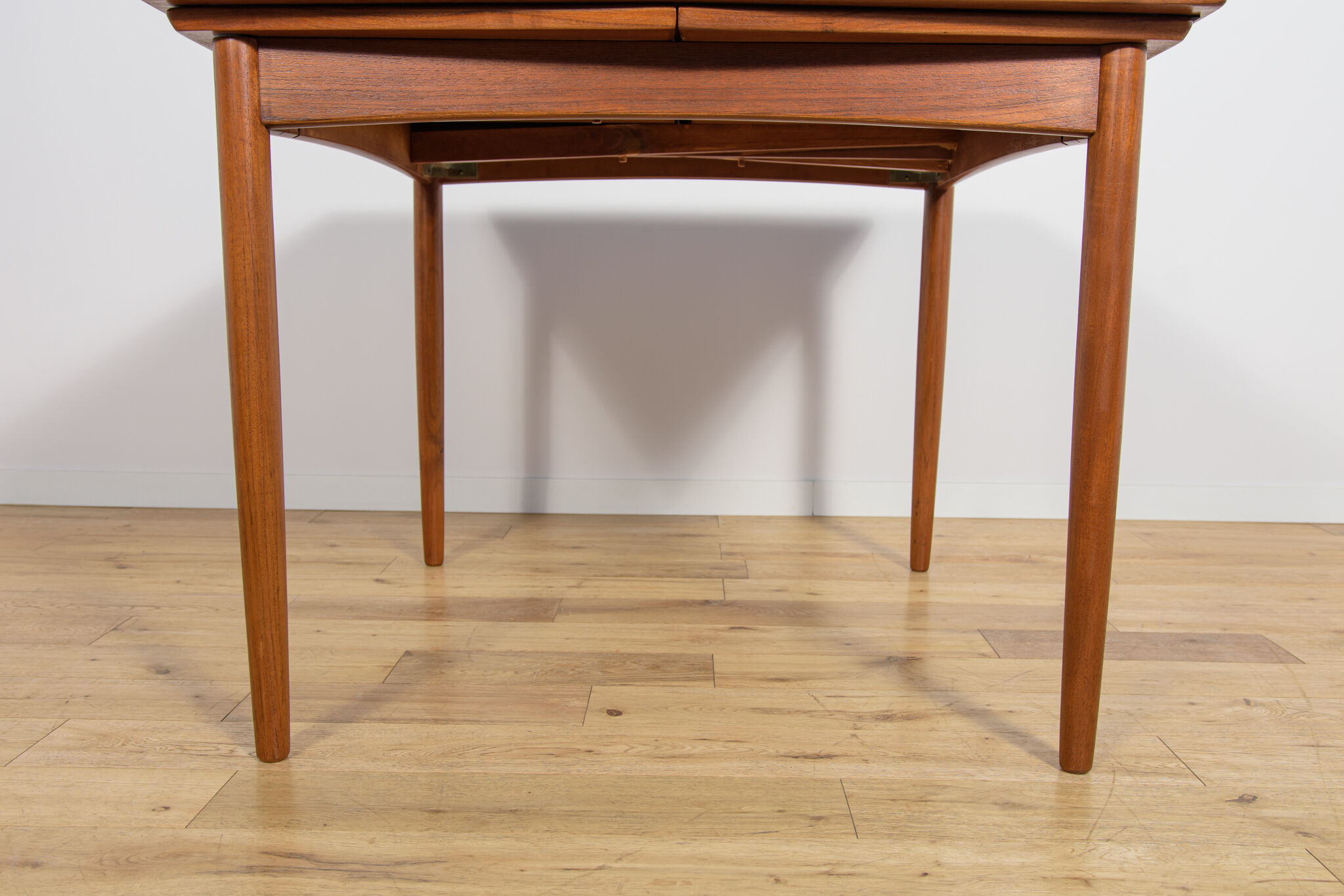 Mid-century square extendable teak dining table, Denmark, 1960s