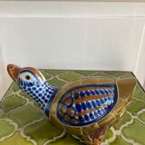 Brass duck and ceramic