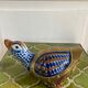 Brass duck and ceramic