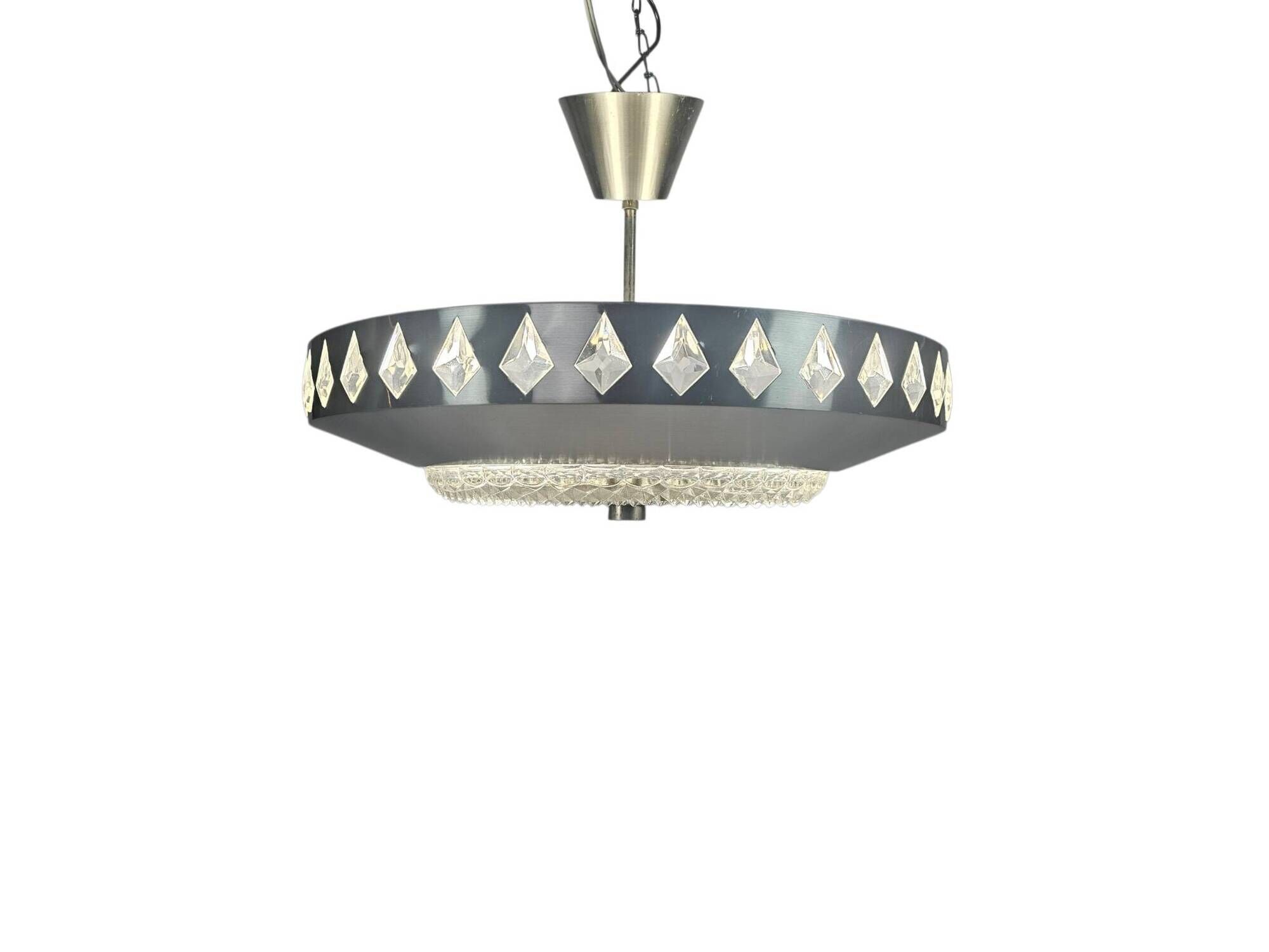 Vitrika - Orrefors - Carl Fagerlund - UFO lamp - Sweden - 1960s