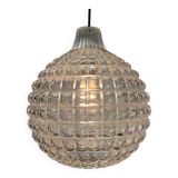 Crystal glass pendant lamp by Peill & Putzler 1960