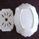 Antique asparagus dish in ceramic – removable drainer – art deco style