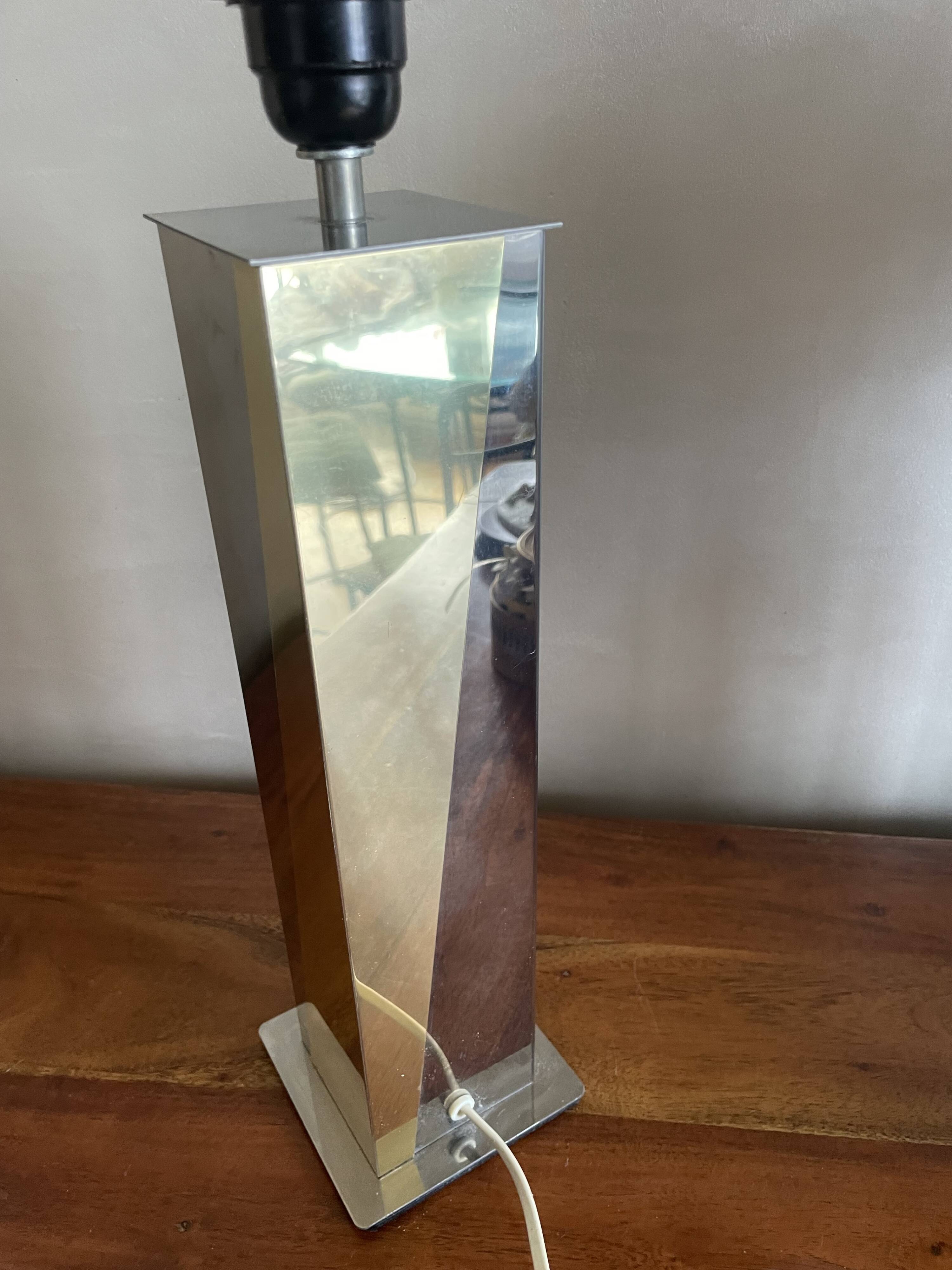 Silver gold designer lamp base