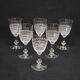 6 Antique Baccarat Crystal Engraved Wine/Port Glasses