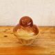 Set of three ceramic pots with a brioche effect, nesting, by Ste AGC from the 1970s.