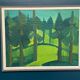 Original Mid Century Swedish Oil On Panel – “Forest” By Thage Carlson – Vintage & Framed – 87 × 70 Cm (34.3" × 27.6")