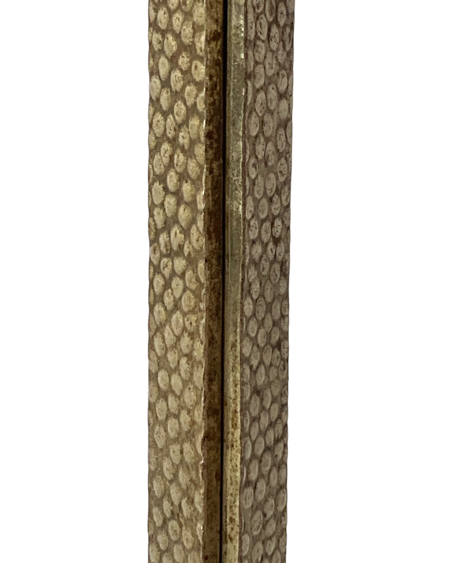 Monumental art deco pink table lamp, Muller frères Luneville, France, ca 1920s