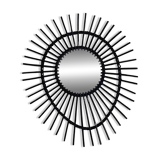 Rattan sun mirror