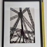 Vintage Black and White Photograph from the 70s/80s, Industrial Design, framed 32 cm x 42 cm