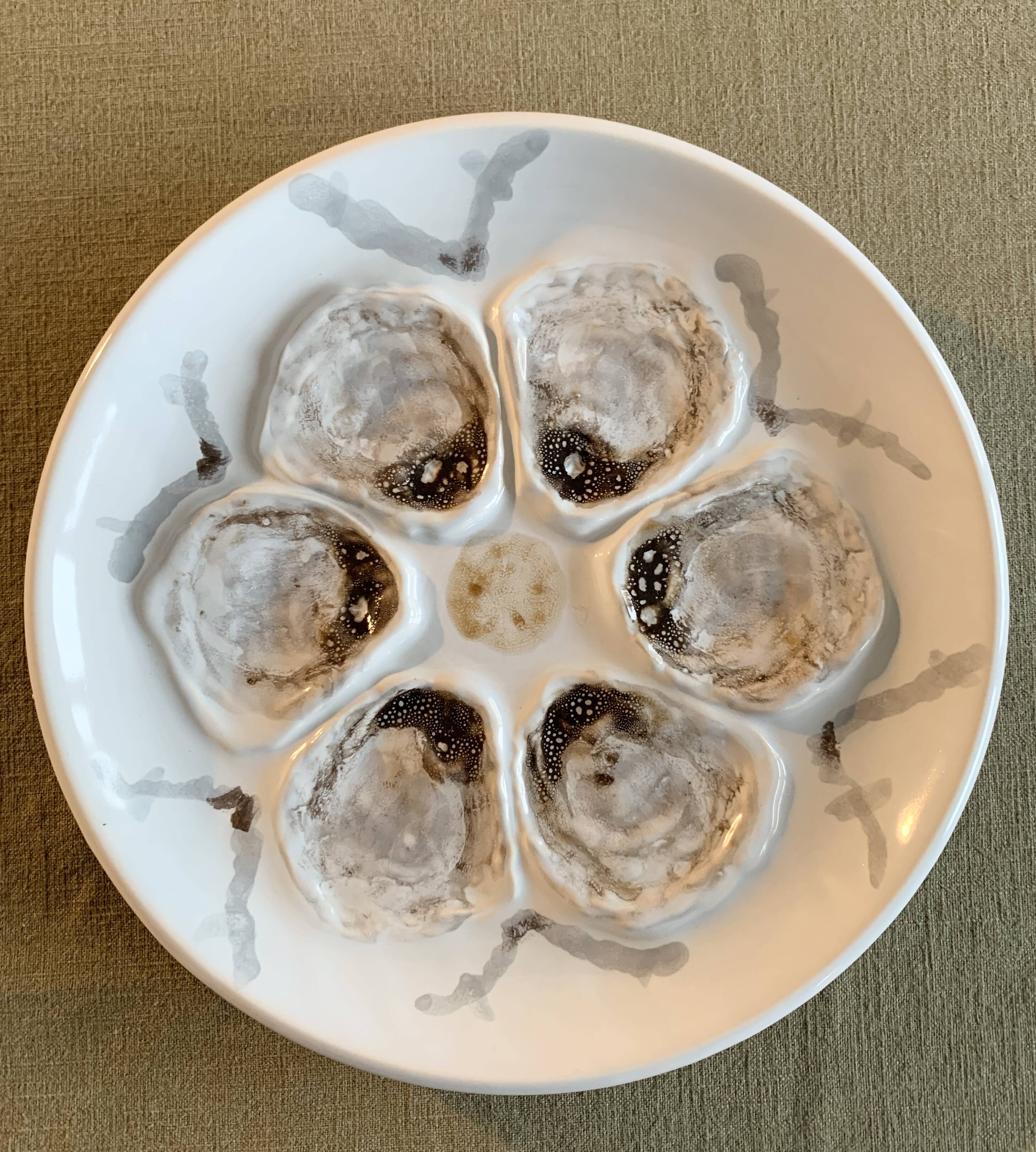 Oyster or shellfish plates Saint Amand