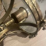 Bronze and polished glass suspension circa 1900