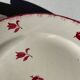 4 assiettes anciennes fleurs Luneville