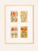 Botanical Drawings from the 18th Century, Colored Copperplate, 83 x 113 cm