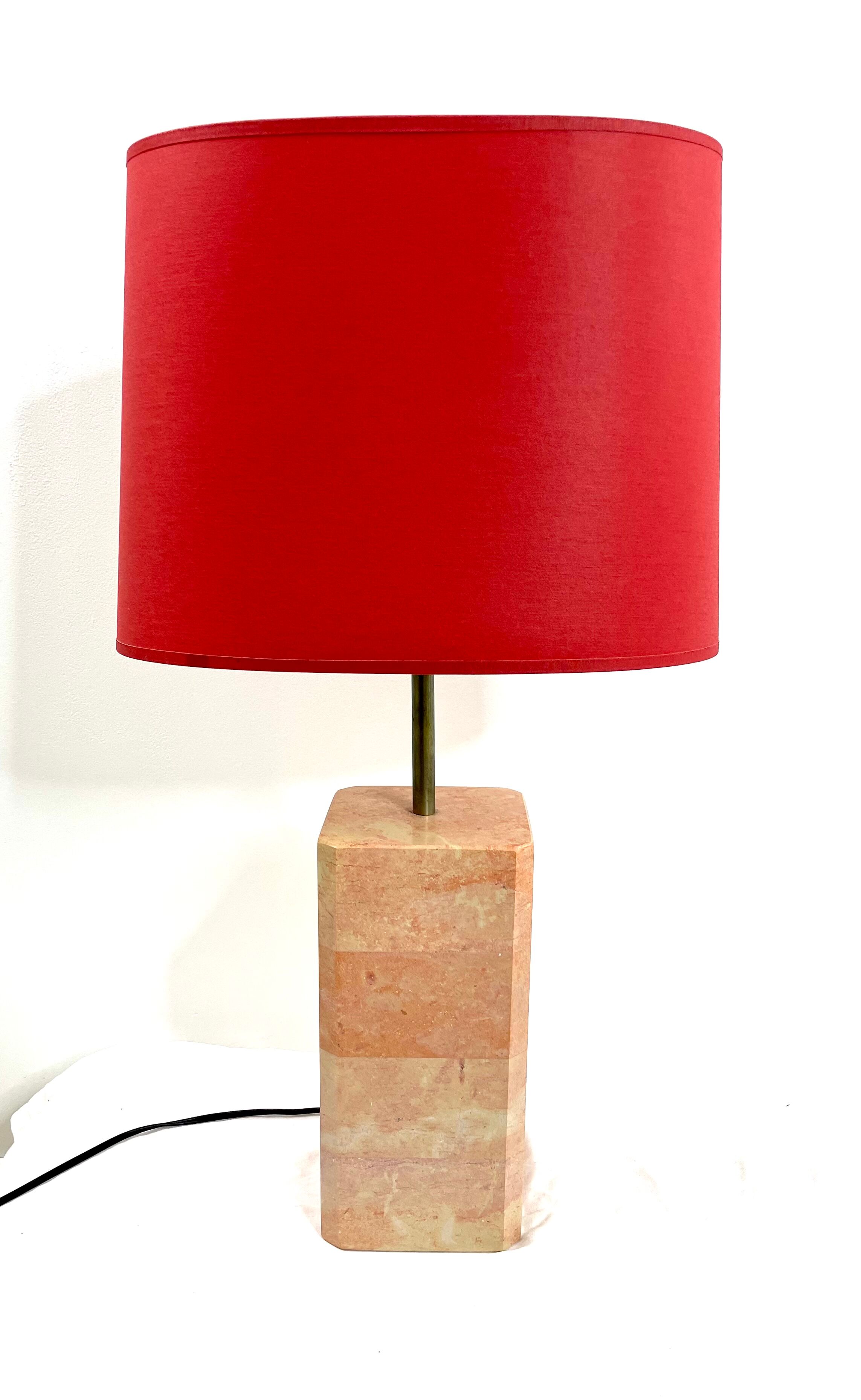 Lampe à poser en marbre vintage