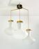 Stilnovo Three-Light Pendant, 1950s