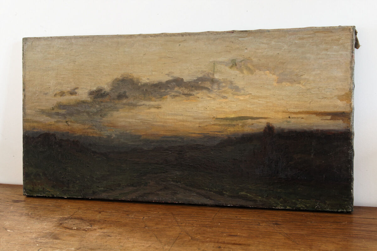 Oil on canvas, landscape, Gaston Bouy