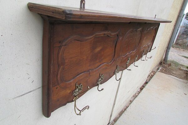 Old coat rack, 7 hooks