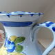 Pitcher ceramic decoration hand-painted vintage
