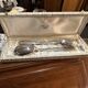 Silver-plated salad servers
