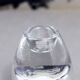 Reversible glass candle holder 1980