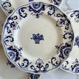 Longchamp France dinner plates, Rouennais model
