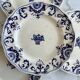 Assiettes plate Longchamp France, modèle Rouennais