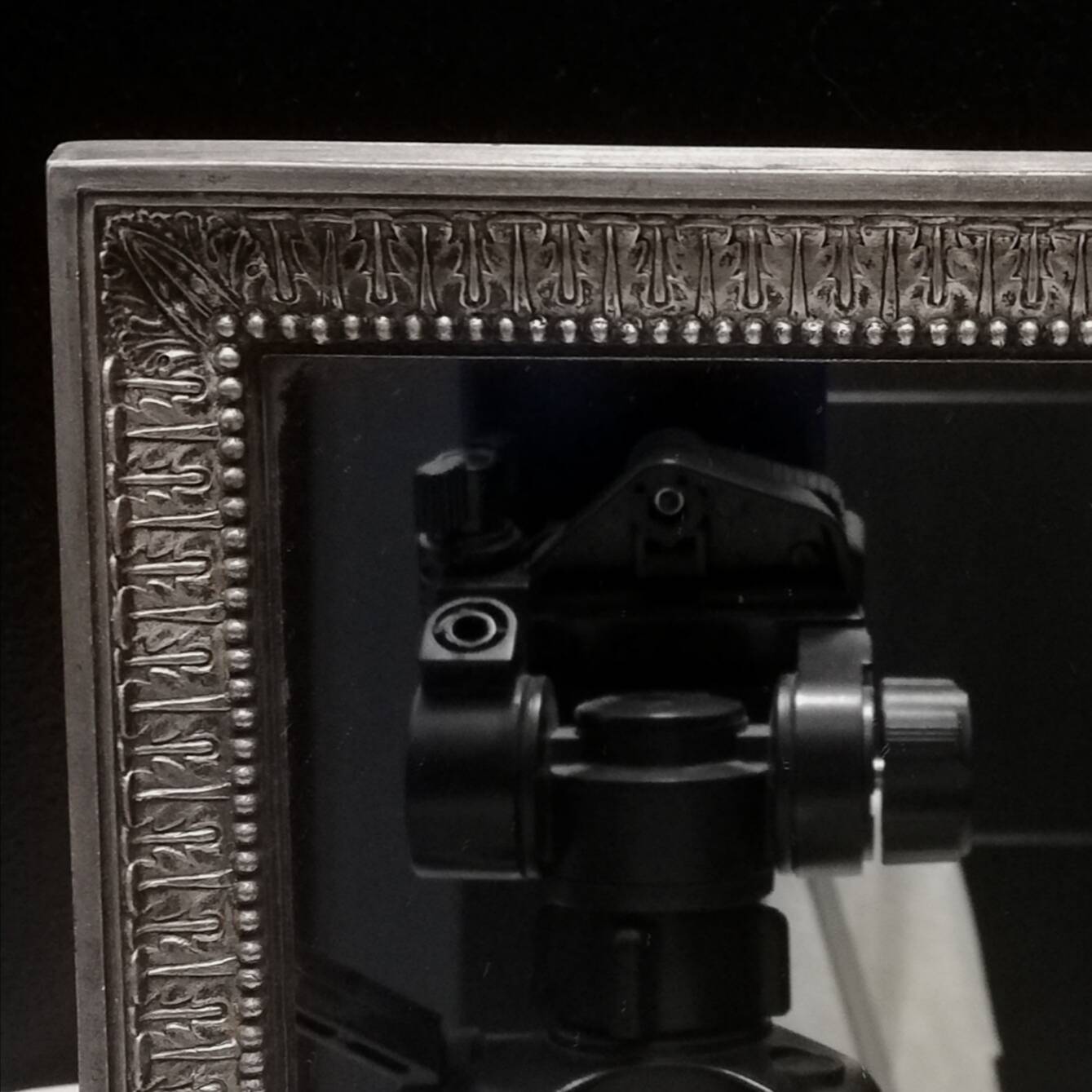 Silver bronze mirror