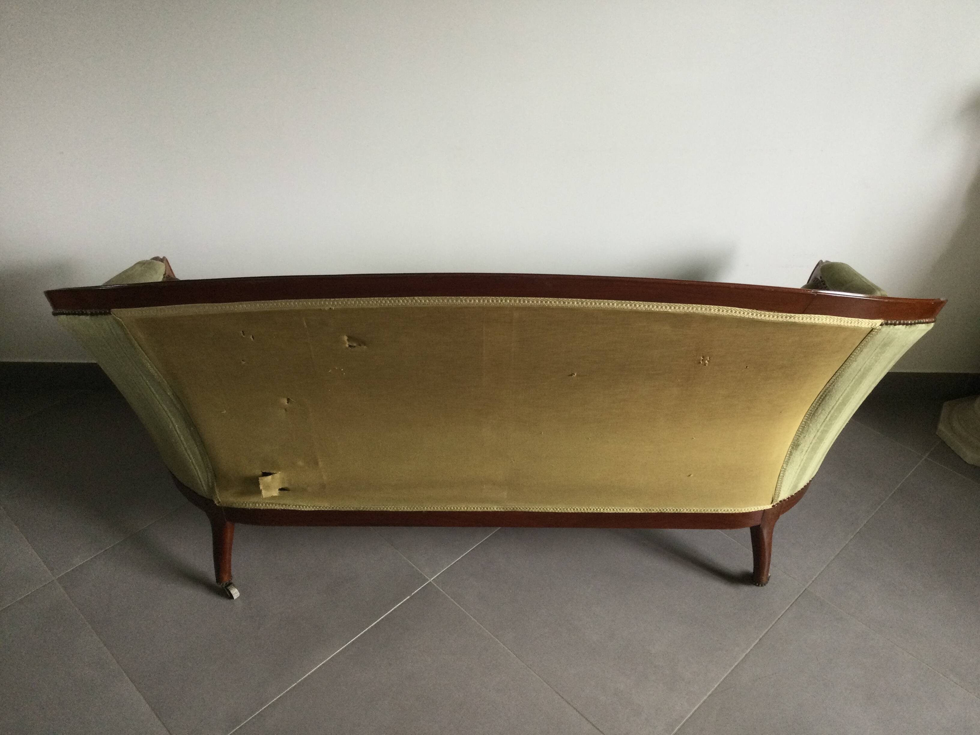 Napoleon III Mahogany Sofa