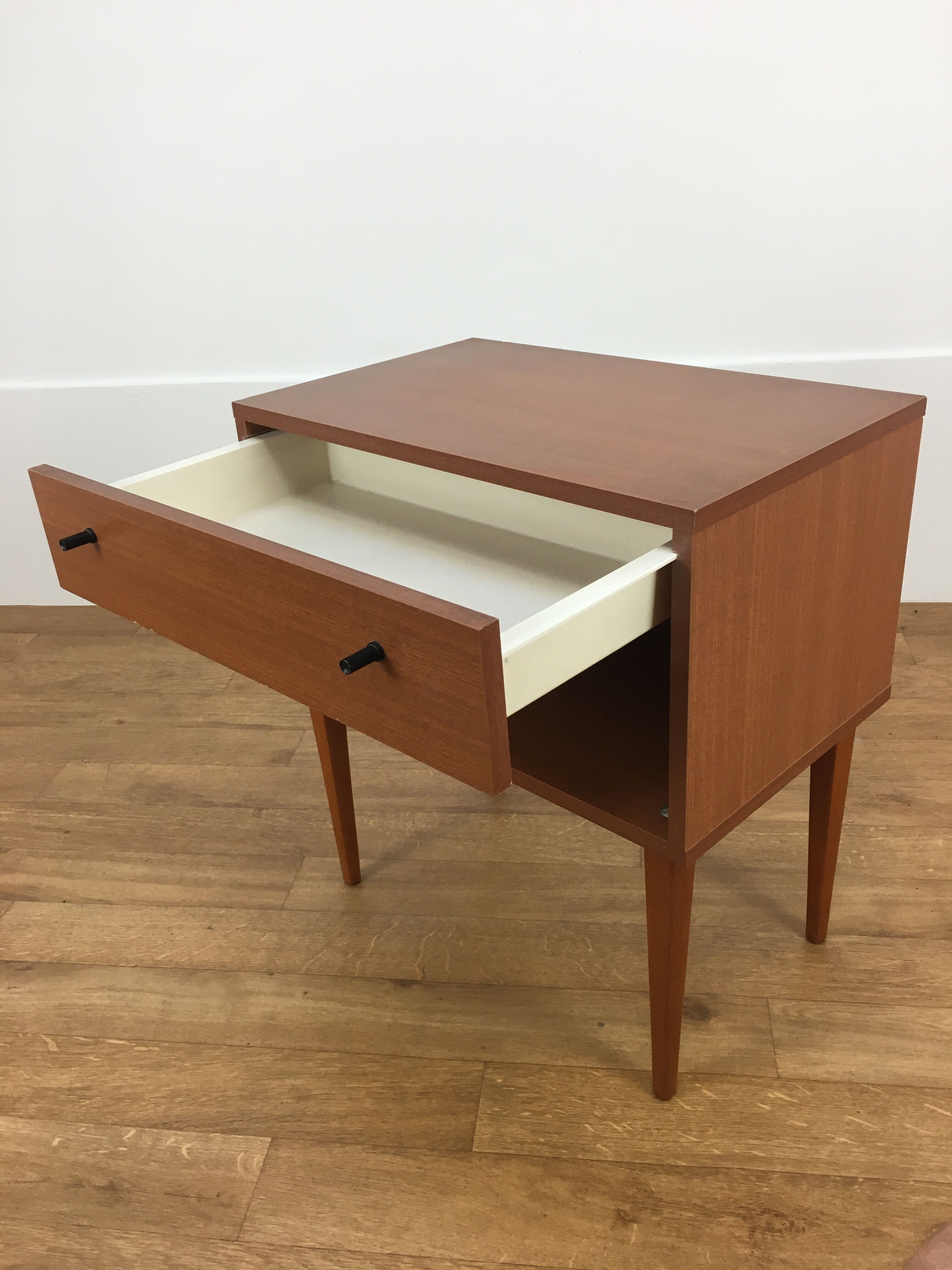Scandinavian bedside 1 vintage drawer