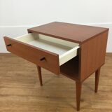 Scandinavian bedside 1 vintage drawer
