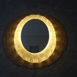 Verre acrylique miroir lumineux - décoration murale du milieu du siècle