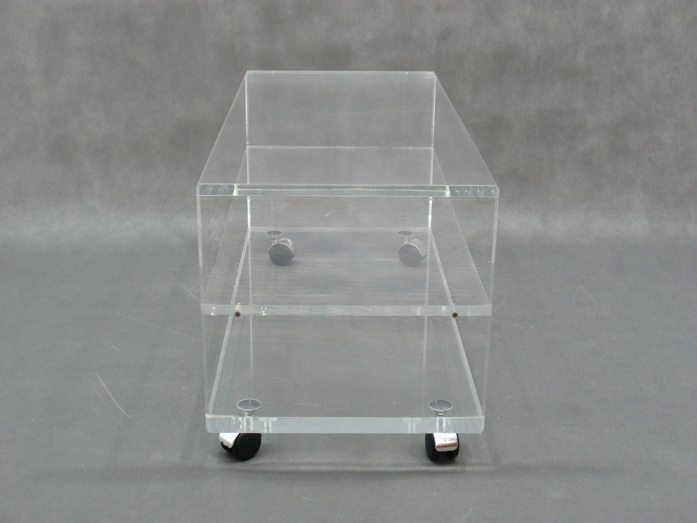 Vintage coffee table acrylic, 1980s