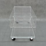 Vintage coffee table acrylic, 1980s