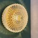 Vintage glass moulded globe wall/ceiling light.