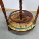 Meuble bar globe en bois sur roulette