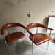 Lot de 2 chaises fasem P40 cuir cognac