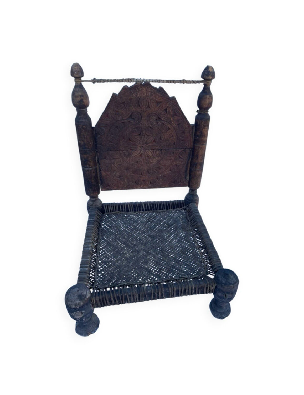 Chaise basse traditionnelle indienne