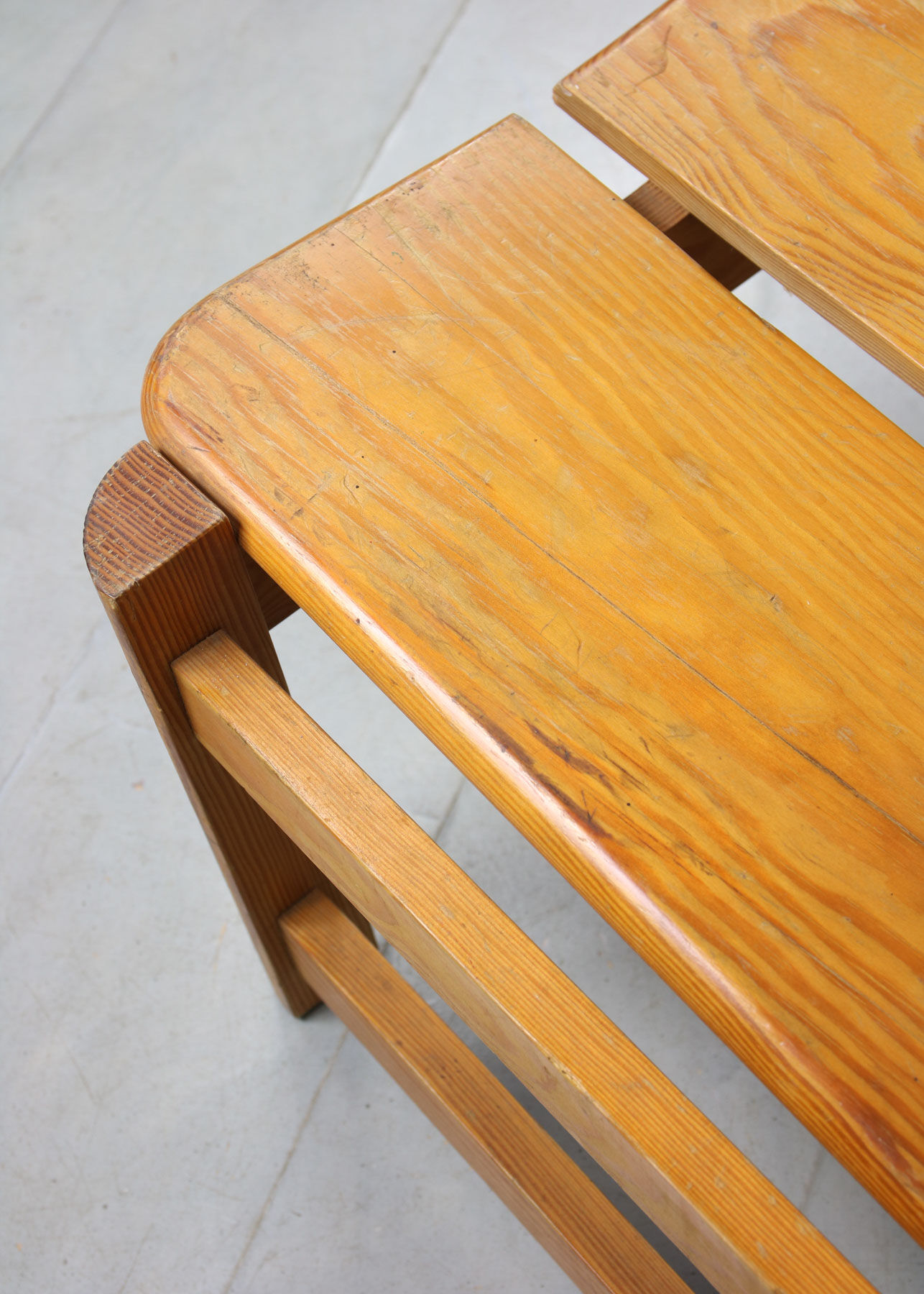 Vintage scandinavian pine lounge chair