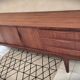 Scandinavian enfilade design in teak from the late 1960s.
