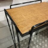 Wrought iron side table