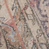 Vintage Turkish rug from Oushak, handwoven 66x730 cm