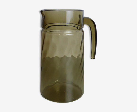 Pichet en verre fumé