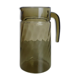 Smoked glass pitcher